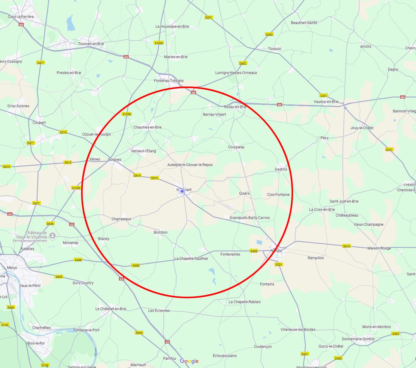 Zone d'intervention